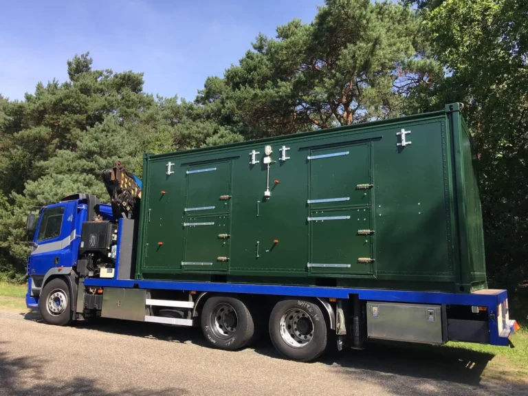 Plywood stalcontainer huren in Utrecht bij Conflex Verhuur